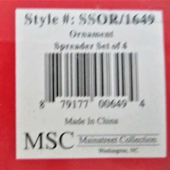 🎁Christmas Ornament Spreader Set of 4 by Mainstreet Collection - Picture 8 of 9